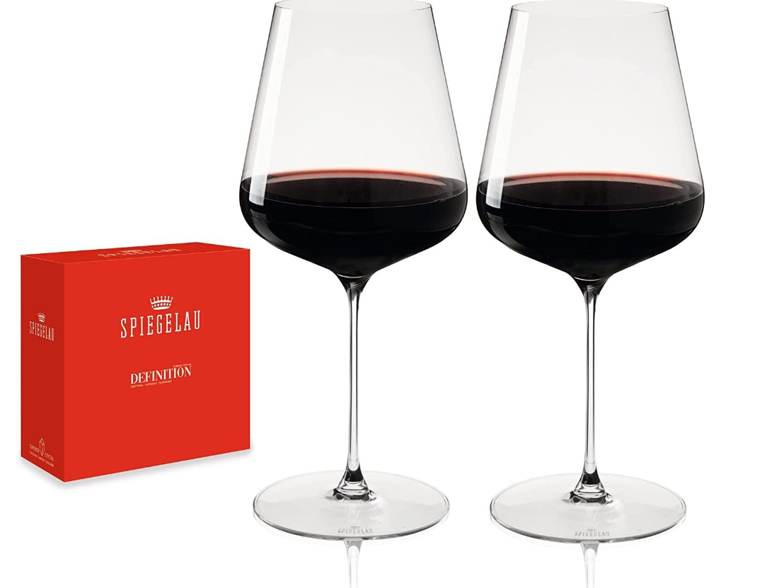 Spiegelau Definition Bordeaux Wine Glasses Set of 2, 26 Ounces Capacity