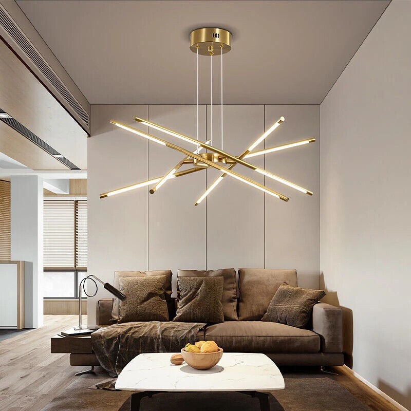 LED Pendant Light Kitchen Lamp Gold Chandelier Lighting Modern Ceiling Lights